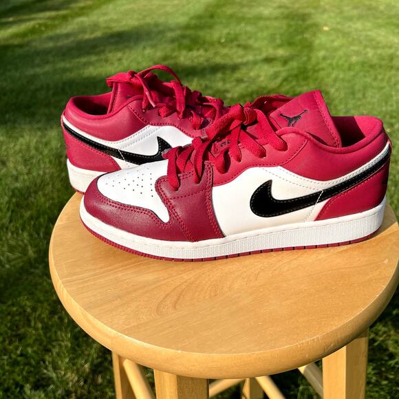 Nike Air Jordan 1 Retro Low GS Noble Red 2020 Men's Shoes - Size 6.5 - Ships Now - Picture 8 of 8
